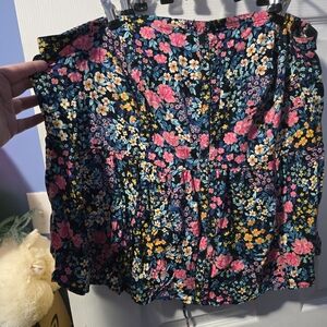 Floral Skirt with Vibrant Colors